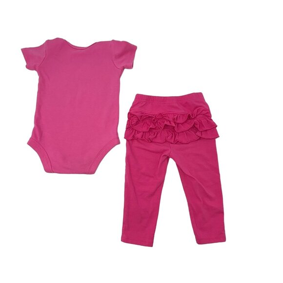 Baby Girl's - 3 Outfits - 3‎ Leggings and 3 Body Suits - Size 12 Month - Picture 5 of 9